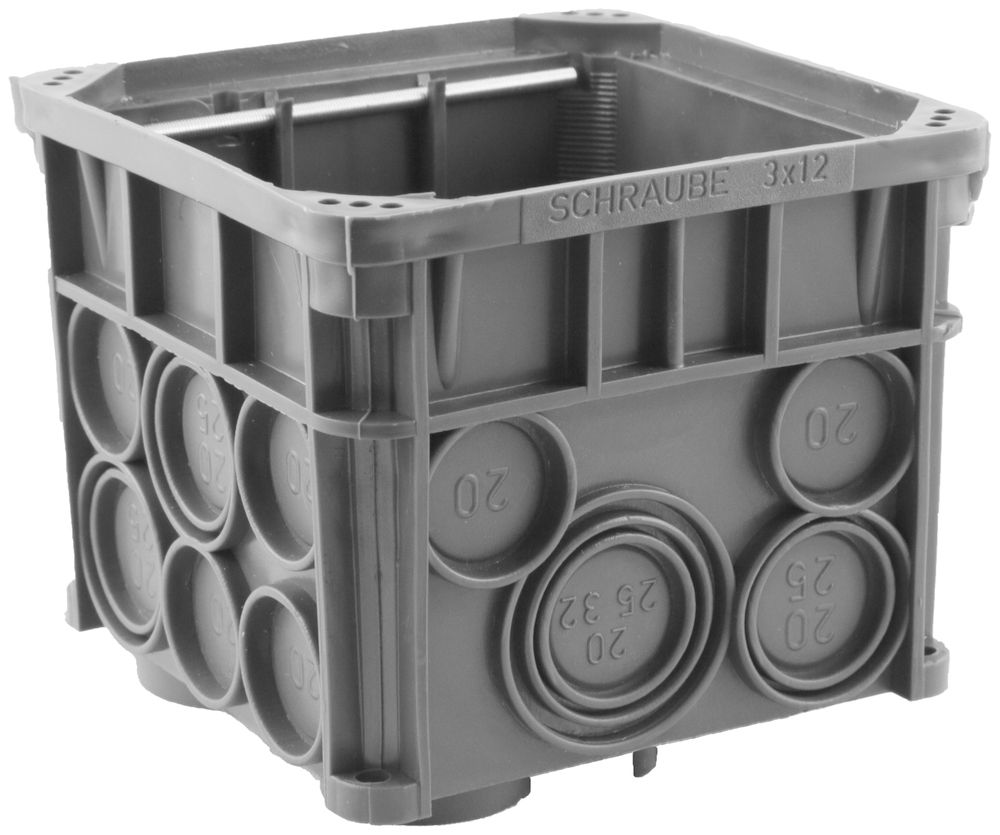 Boîte de dérivation Ammer sans couvercle entrées 20×M20 10×M25 3×M32