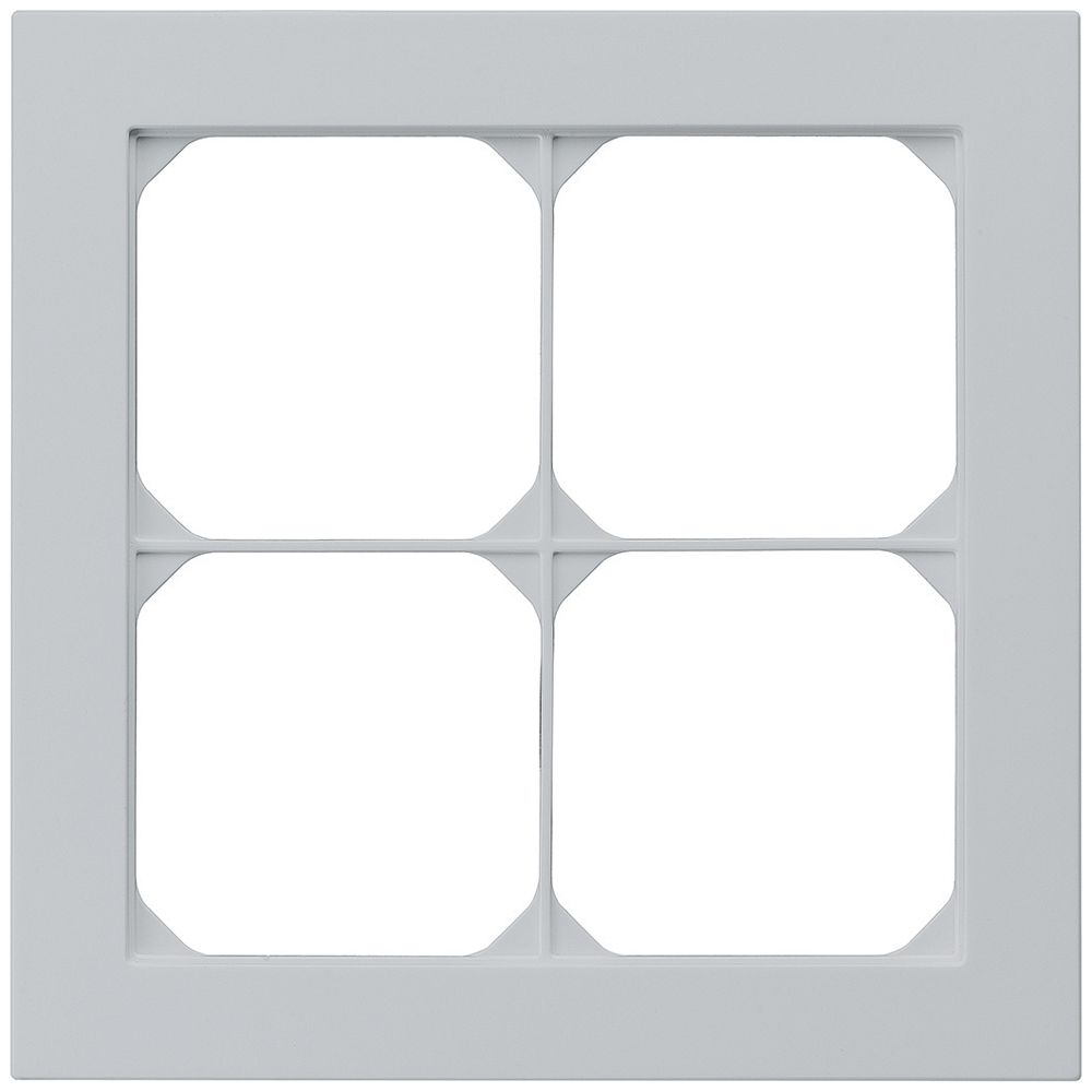 UP-Abdeckrahmen kallysto.pro 2×2 hellgrau 154×154mm