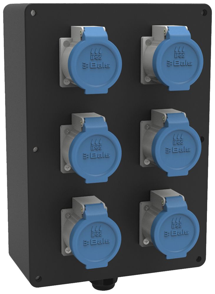 Stromverteiler EVGB 3000-23/16A 6×T23 IP44