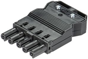 Buchsenteil Wieland 5L schwarz