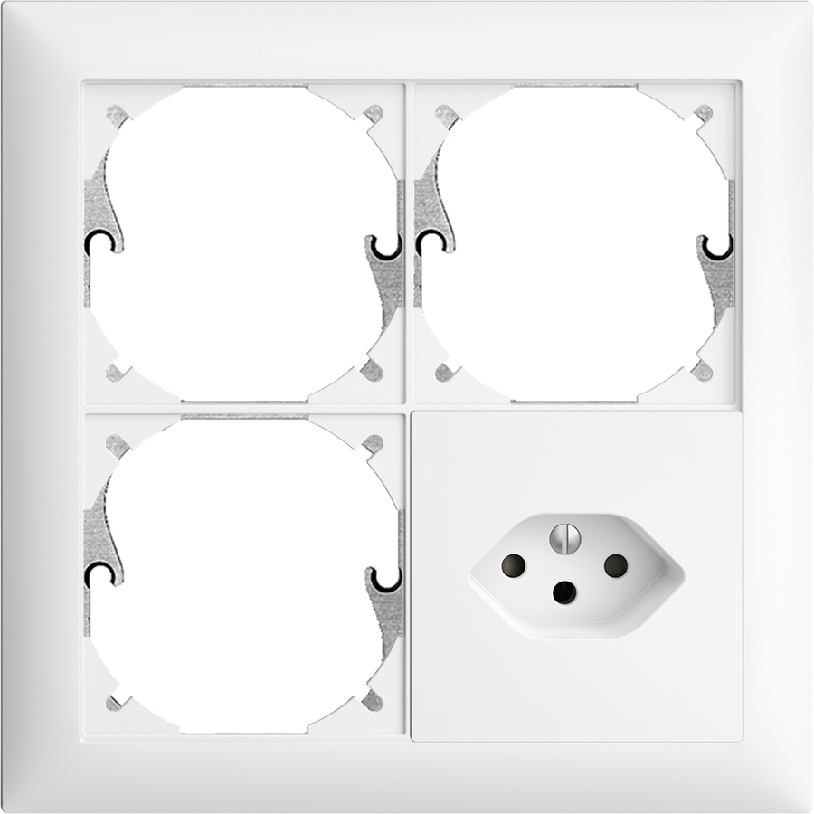 UP-Kombination Edue 2x2, Leer + Leer + Leer + T13 ws