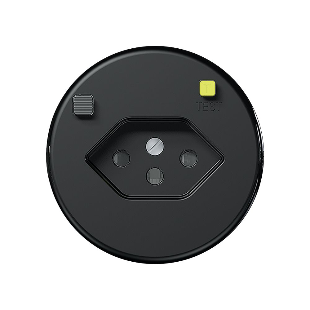 UP-FI-Steckdose CLASSIC E T13 30mA, shutter, schwarz