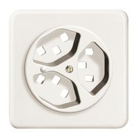 UP-Frontset FH 3×T23 weiss 86×86mm mit Linse