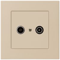 UP-Antennendose kallysto.pro R/TV 23dB Durchgangsdose beige