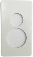 Placca di copertura 2×II 43 +58/60mm bianco