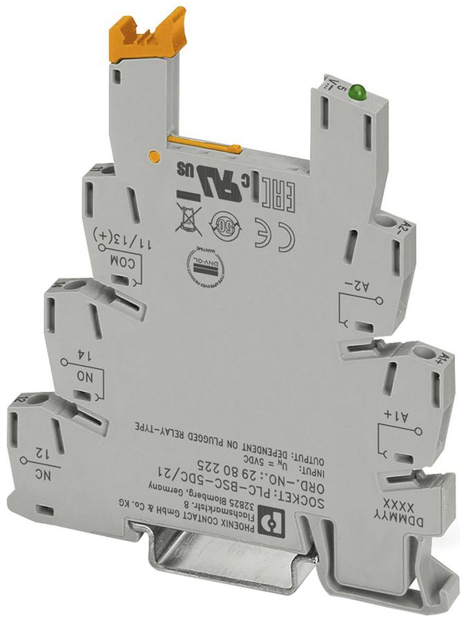 Relaissockel PX PLC-BSC TH35 Schraubanschluss 5L 80mm 6.2×94mm