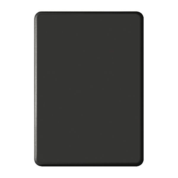 Abdeckplatte 3×2 ohne Bohrung schwarz