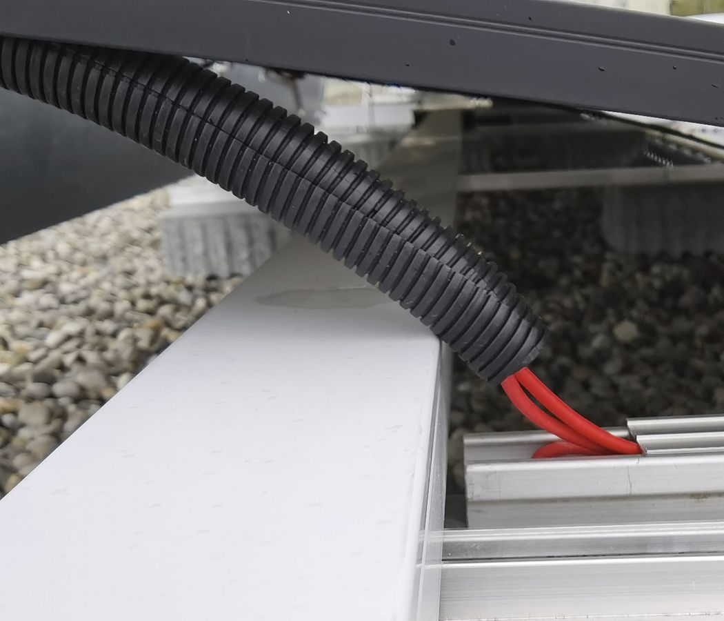 Tubo ondulato DUPLEX PP-UV NW23 nero