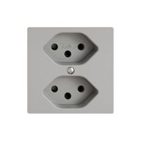 Steckdose EDIZIO.liv SNAPFIX® 2×T13 hgu