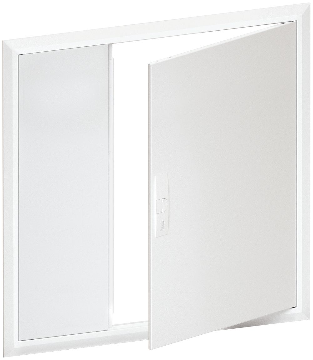 Cornice con porta Hager univers 853×853×10mm IP00 bianco per FW53U..
