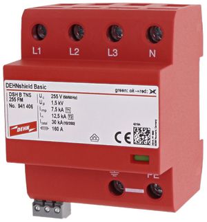 Kombi-Ableiter DEHN/elvatec shield B TNS 255 FM Typ 1+2/Klasse I+II