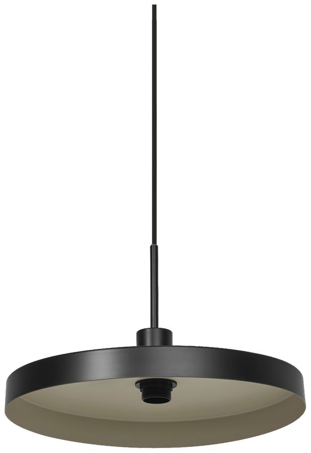 Lampada sospesa LEDVANCE Decor Plate E27 1×15W Ø400mm nero/beige