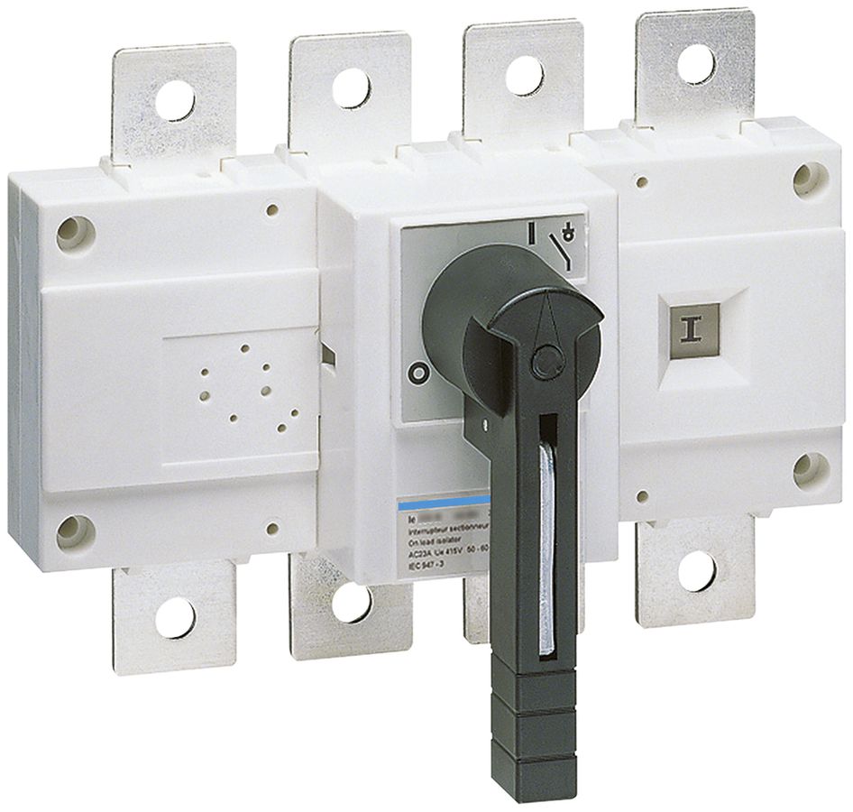 Interrupteur de charge INC Hager 4L 400A montage frontal indication de coupure