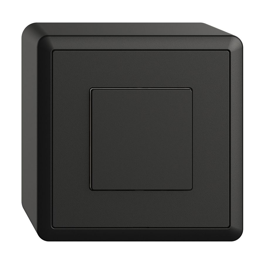 Interruttore AP 1K/1T Edue Wiser nero