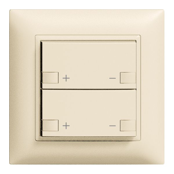 Frontset 2×Dimmer 2K/2T ZEP EDIZIOdue crema
