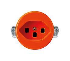 Einsatz zu Steckdose basico Typ 23 orange mit Steckklemmen
