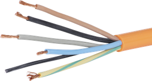 Kabel EPR-PUR 5×2.5mm² 3LNPE orange