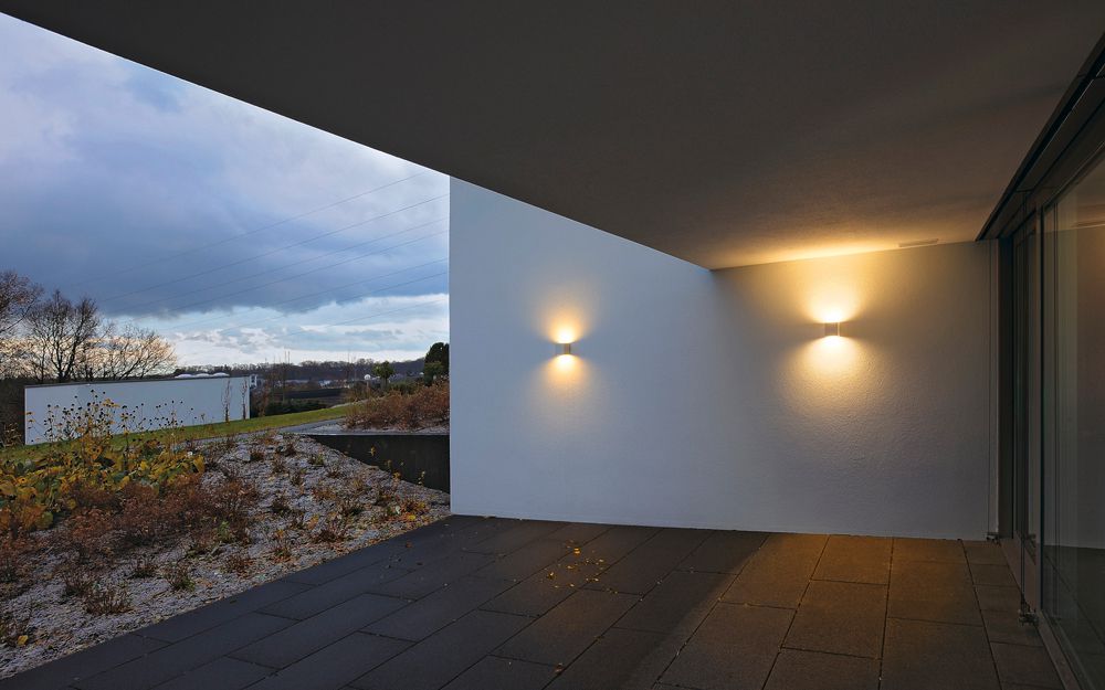 Wandleuchte SLV SITRA CUBE, 2×GX53 9W IP44 weiss