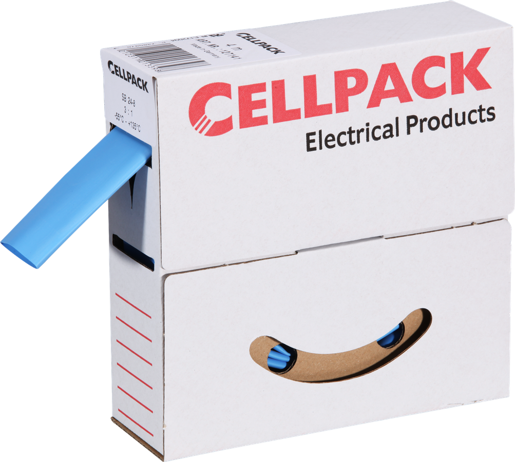 Schrumpfschlauch SB 6mm×10m hellblau