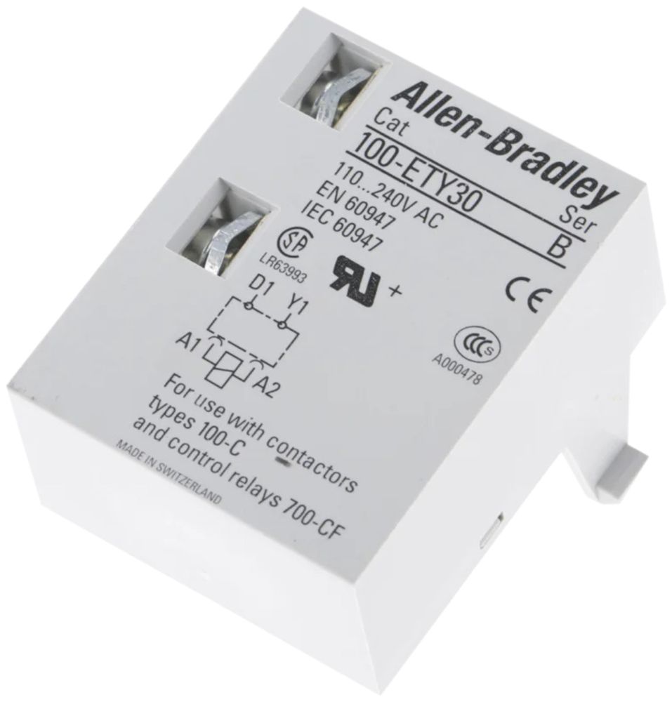 Relais temporisé AB 100-ETY30 (110…240VAC), commutation étoile-triangle 1…30s