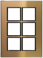 En-tête ENC Legrand Arteor 3×2 vertical 157×213mm Gold Brass