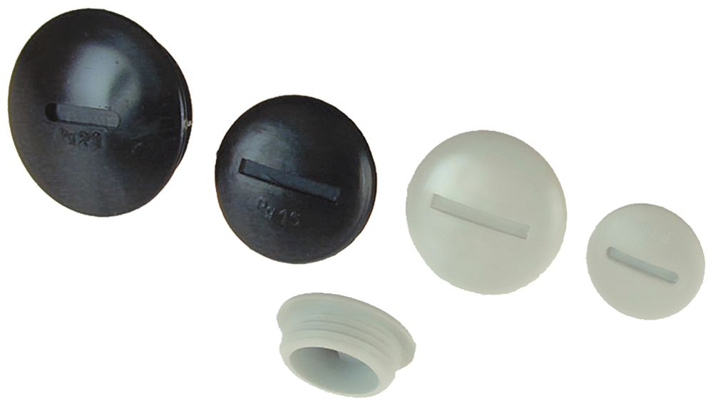 Bouchon avec rebord PA M12 noir