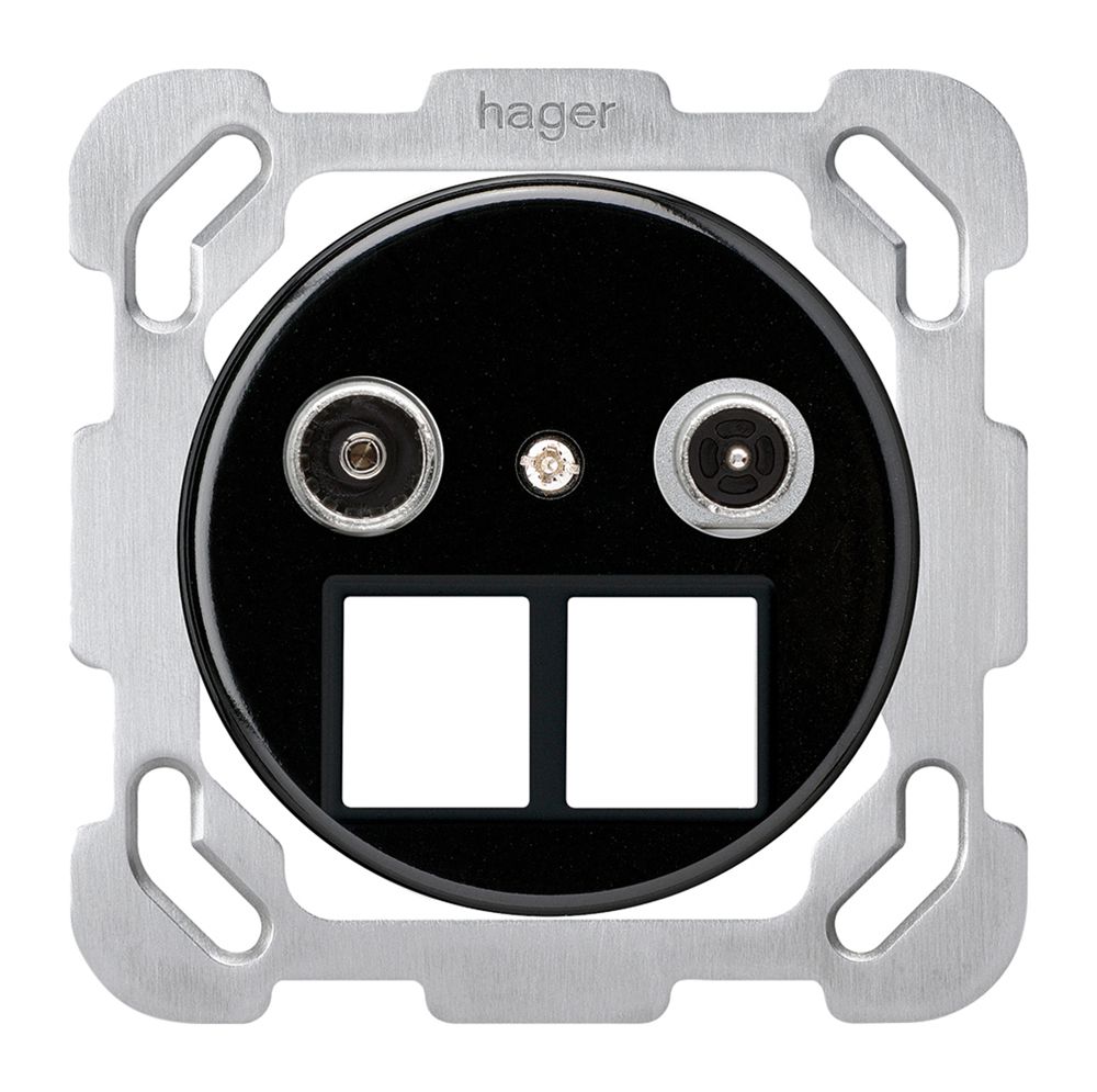 UP-Multimediadose basico TV-R Bauart B 10.5dB 2GHz schwarz