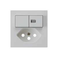 Frontset kallysto 60×60 hellgrau mit 1 Linse für Kleinkombi S1/T13