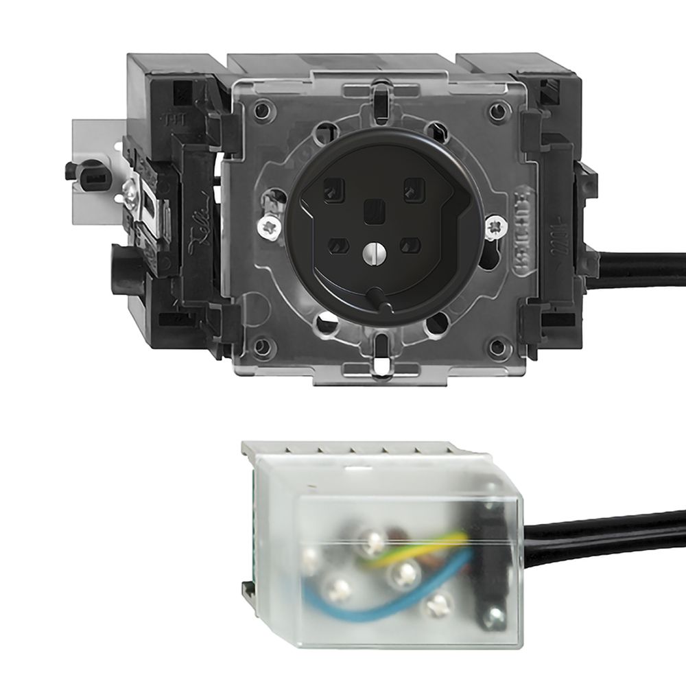 Prise INC FH T25 16A noir 49…69mm pour câble plat Powerbus