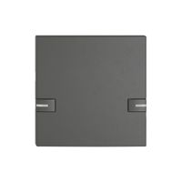 Poussoir 1/1 EDIZIO.liv SNAPFIX® p.KNX&UNI a.LED 2×comm.simple grf