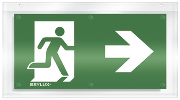 Piktogramm-Scheibe ESYLUX SLC, einseitig rechts