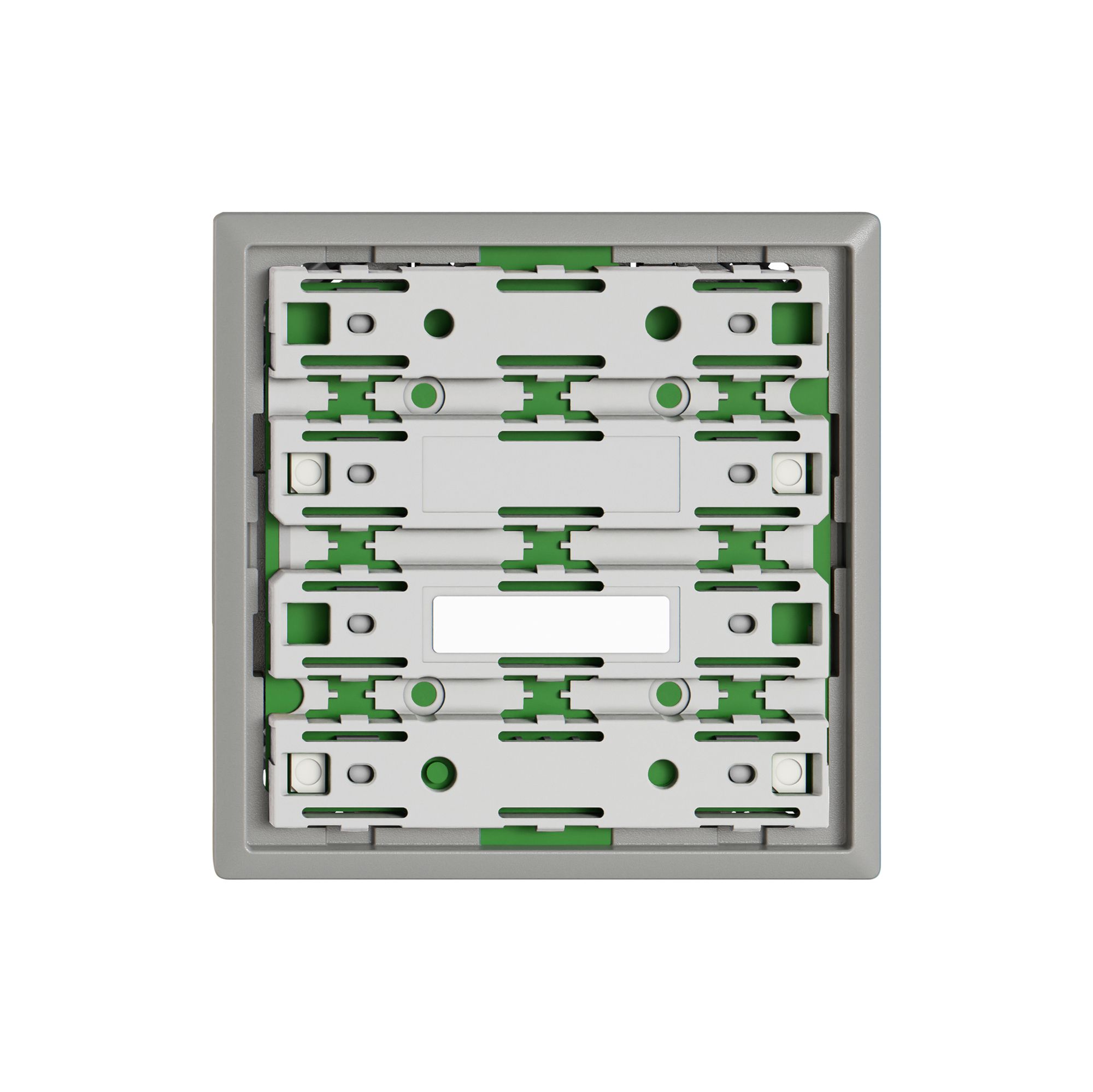 Frontplatte EDIZIO.liv UNI SNAPFIX® 60×60mm hellgrau