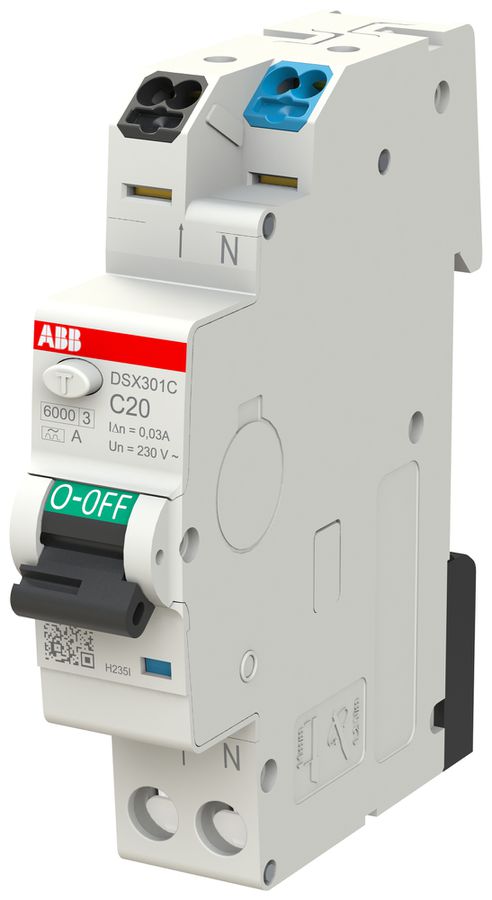 FI/LS-Schalter ABB FlexLine 1LN 230V C 20A 0.03A Typ A 6kA 1TE