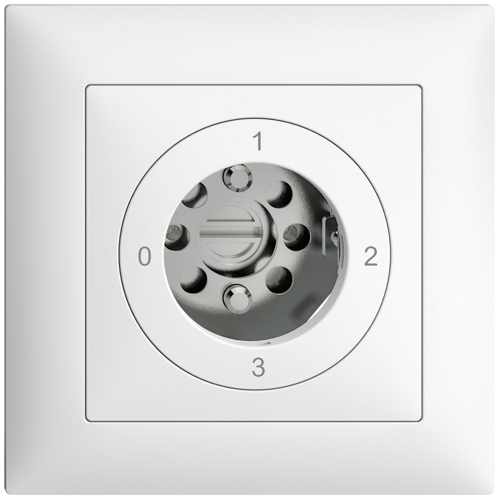 Interruttore rot. INC EDIZIOdue 5/2P bianco, per serrat. senza cilind