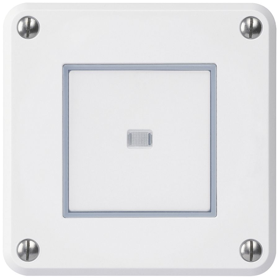 Contatto pulsante INC robusto IP55 2P bianco illuminato per combinazione