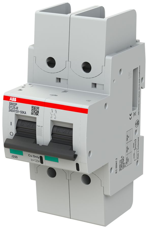 Leitungsschutzschalter ABB S802P-D125-R 2P 400V D-125A 50kA 3.5TE