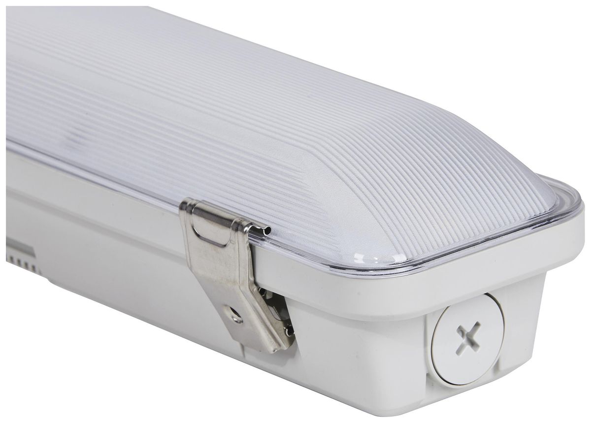 LED-Feuchtraumleuchte DOTLUX MISTRAL 37W 4860lm 840 IP66 640×100mm grau