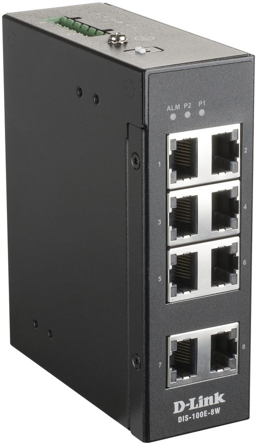 Switch D-Link DIS-100E-8W, 8-port Layer2 unmanaged Fast Ethernet