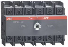 Commutateur de charge AMD ABB OT125F3C, 3P 125A/690V, commutation ouverte I-O-II