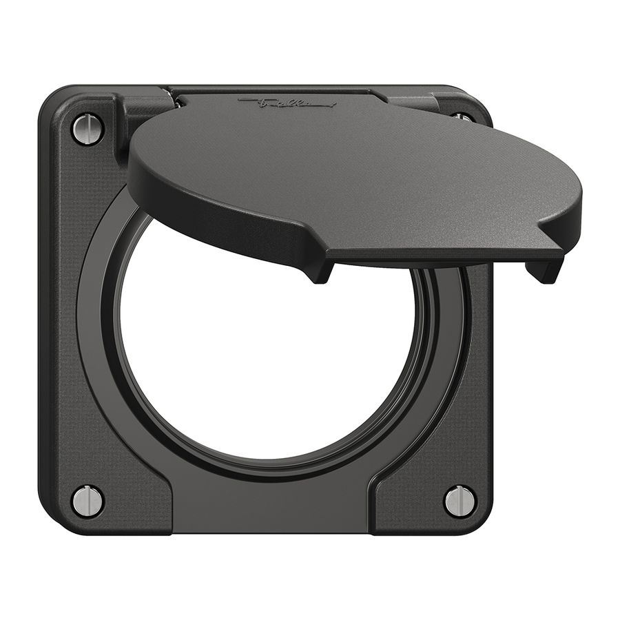 Deckel mit Klappdeckel NEVO Ø60mm sz (Dicht.sz)