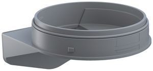 Équerre WERMA Maxi, pour colonne de signalisation, gris