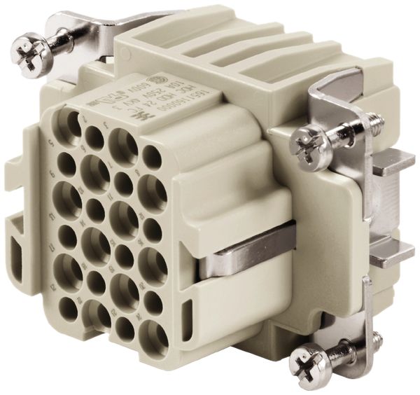 Buchseneinsatz Weidmüller HDC HDD 250V 10A 24L Crimpanschluss Gr.3