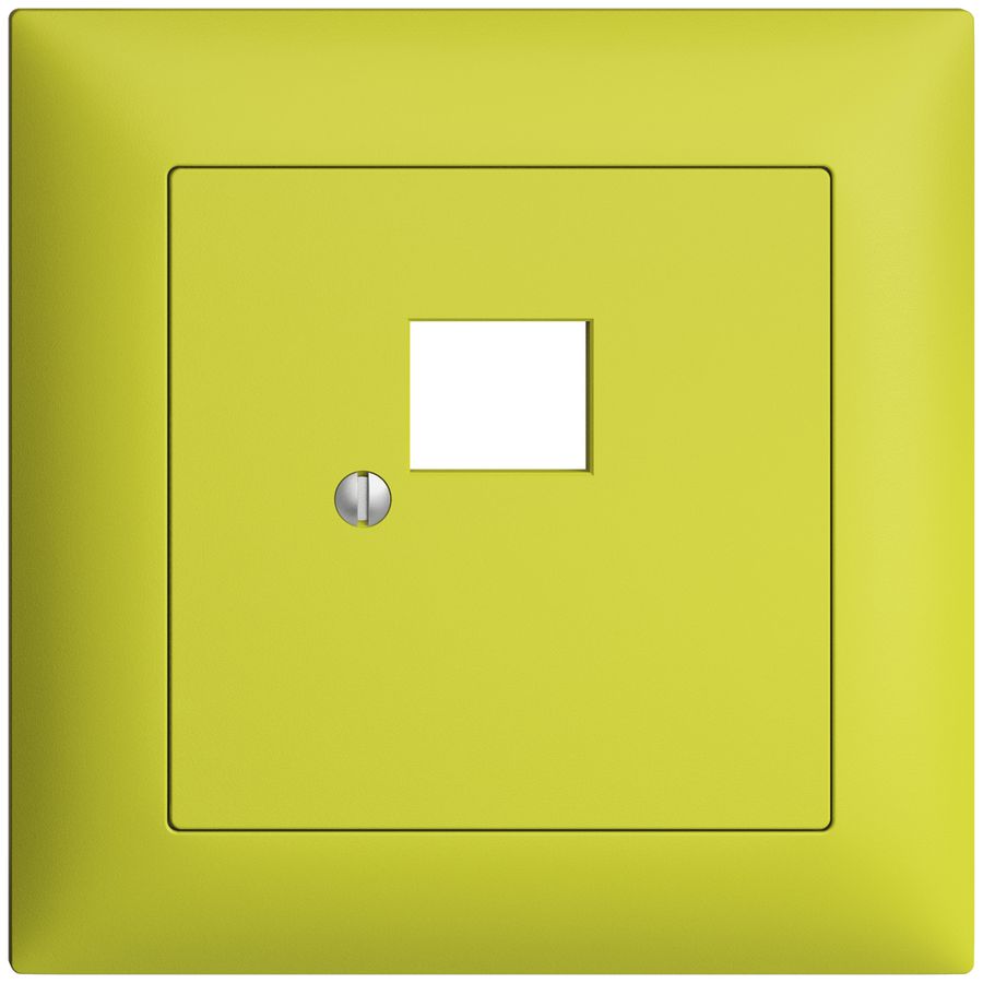 Kit frontal ENC EDIZIOdue lemon 88×88mm 1×RJ45