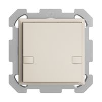 UP-KNX-Taster RGB EDUE, 250mW, o.LED, 1×Taste, 2×Tastenb., crema