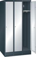 Akku-Ladeschrank mit Garderoben (B×T×H) 900×500×1800 mm 3 Abteile