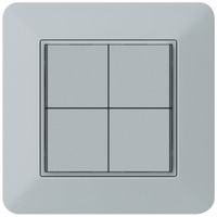 Poussoir KNX ENC KTR 4×touches 4×points actionnables LED gris