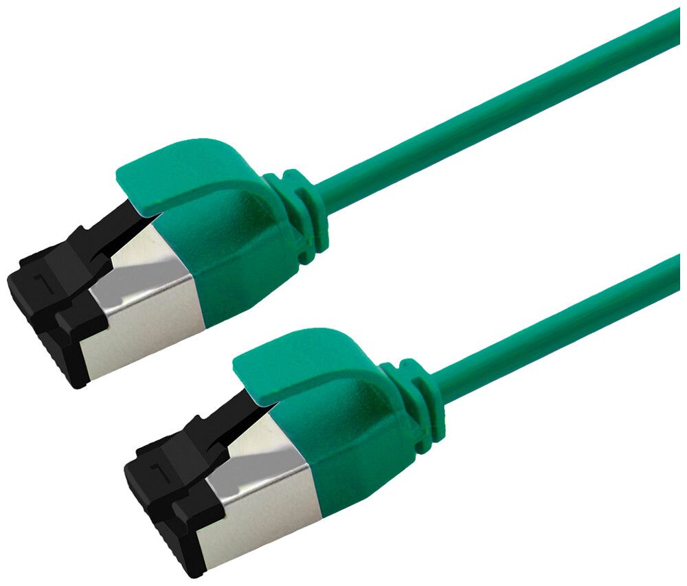Câble patch RJ45 ROLINE CAT8.1 U/FTP AWG32 1:1 LSZH vert 1m