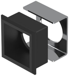 Set di cornice frontale EAO61 24×24mm, nero