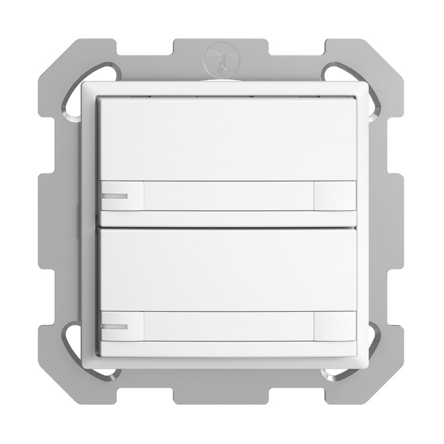 Poussoir KNX RGB ENC EDUE, 250mW, a.LED RGB, papier, 2×poussoir, C.2×T., bc