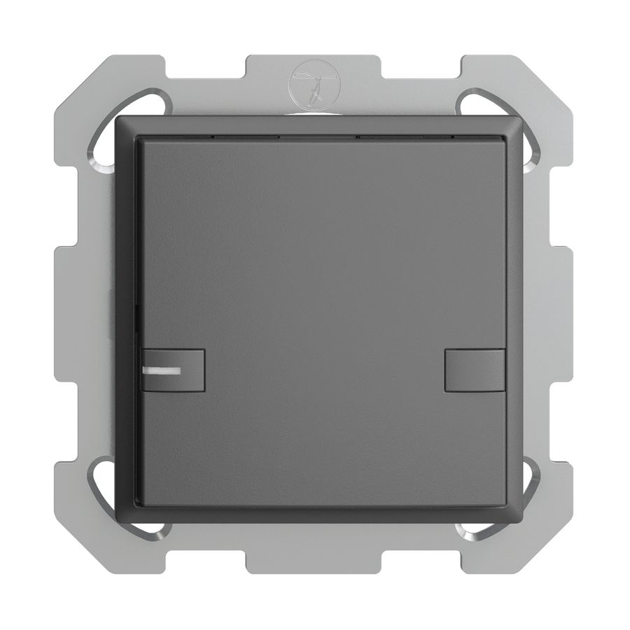 UP-KNX-Taster RGB EDUE, 250mW, m.RGB-LED, 1×Taste, 2×Tastenb., dgu